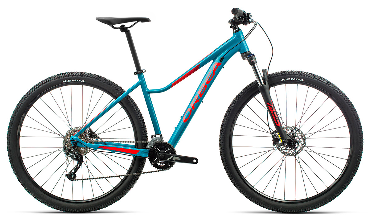 Фотографія Велосипед Orbea MX 27 ENT 40 (2020) 2020 Синьо-червоний 
